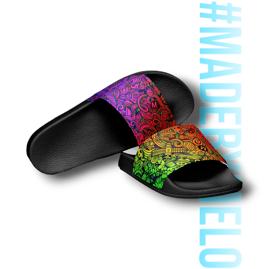Rainbow Space Scribble - Men's Slides | #MADEBYMELO product image (4)