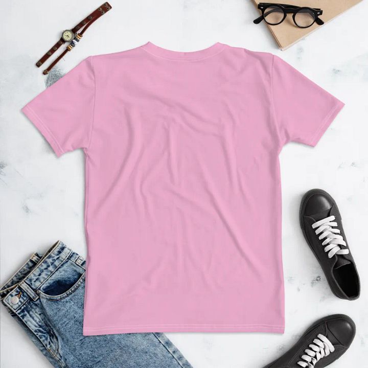 Plain Light Carnation Pink True Summer Women's Crewneck Polyester Heavyweight Premium T-Shirt by Treasure Pie product image (2)