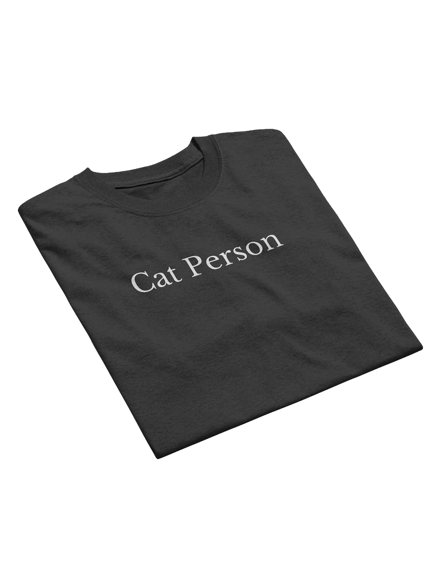 Cat Person T-Shirt (Black) product image (3)