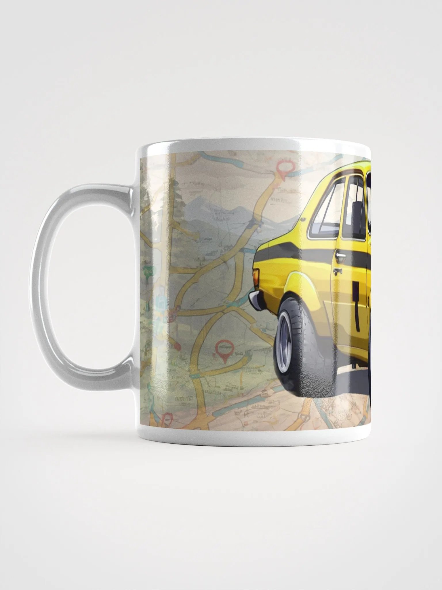 Cartoon Ford Escort MK1 Yellow product image (6)