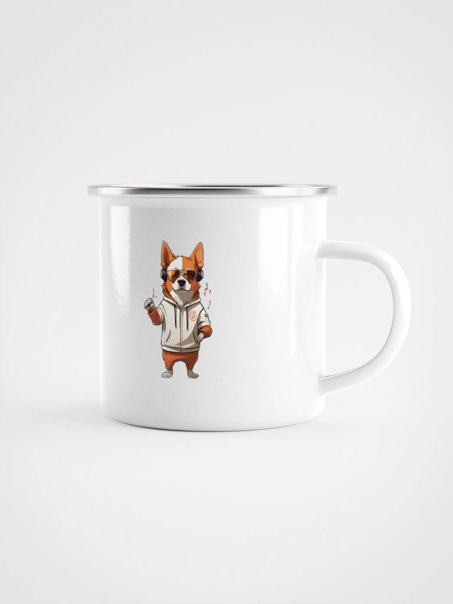 Cool Corgi enamel mug product image (1)