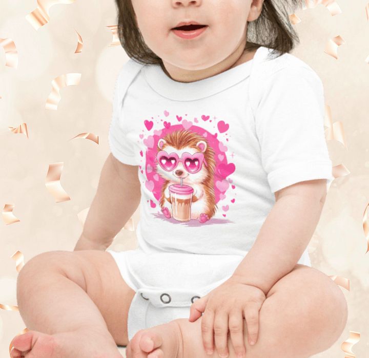 Charming Hedgehog Baby Onesie product image (1)