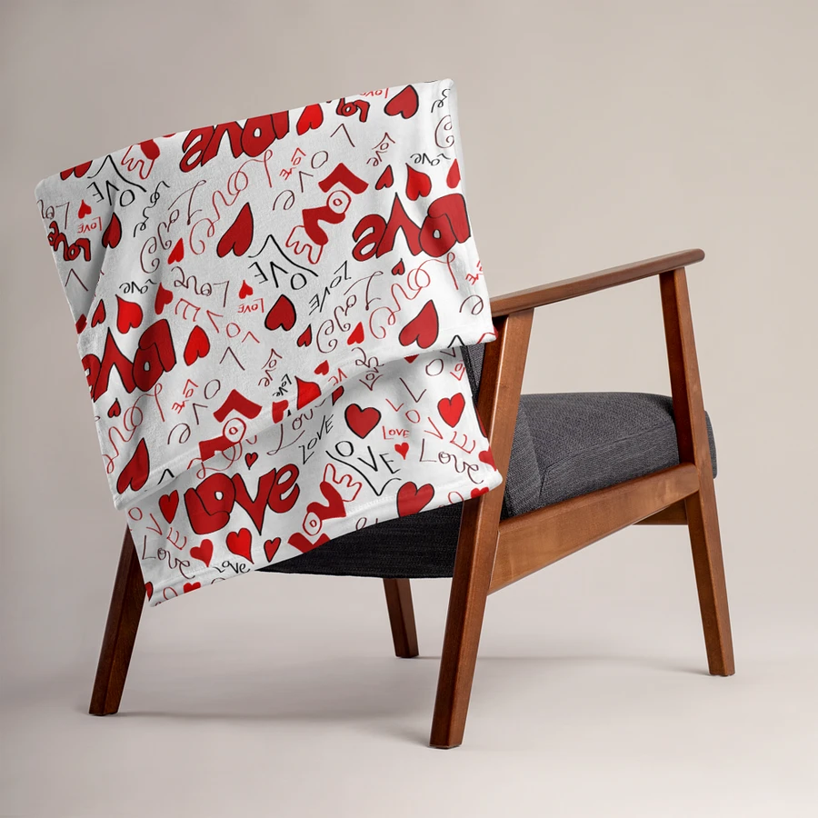 Love and Hearts Throw Blanket product image (5)