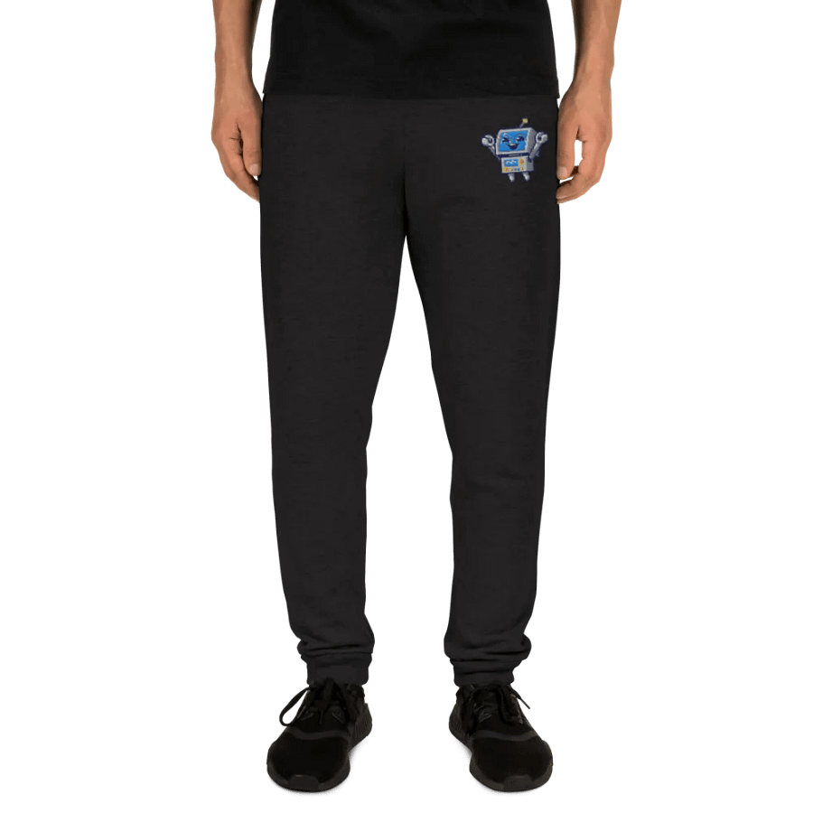 Happy Robot Embroidered Joggers product image (4)