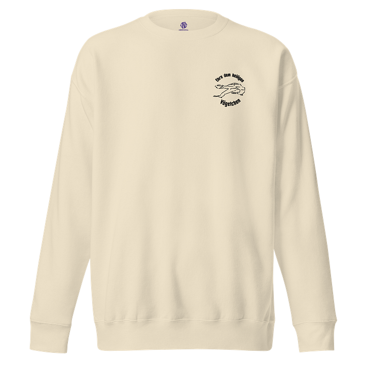 Ehre dem Vögelchen - Sweatshirt mit schwarzem Design product image (1)