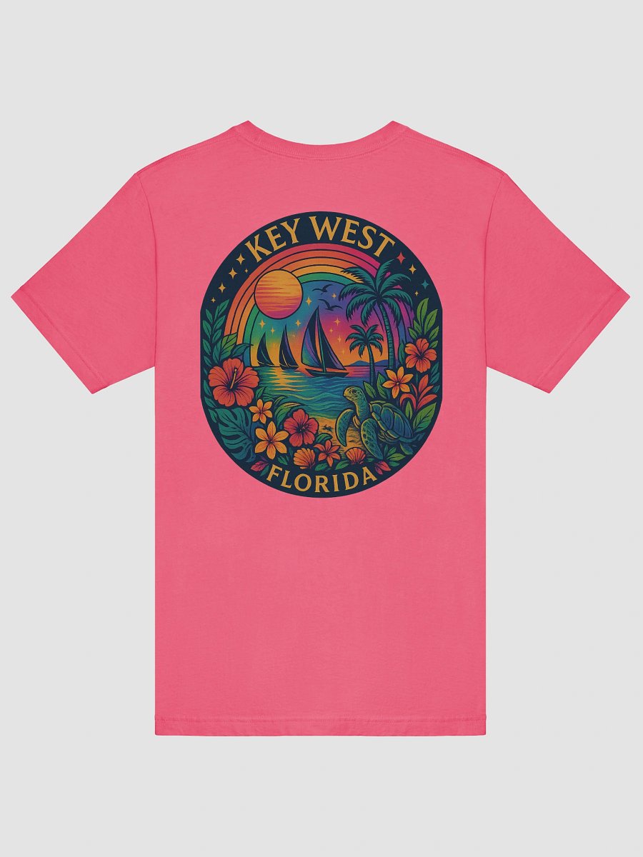 Key West Tropical T-Shirt Ultra Soft Tee with Ocean Scene product image (6)
