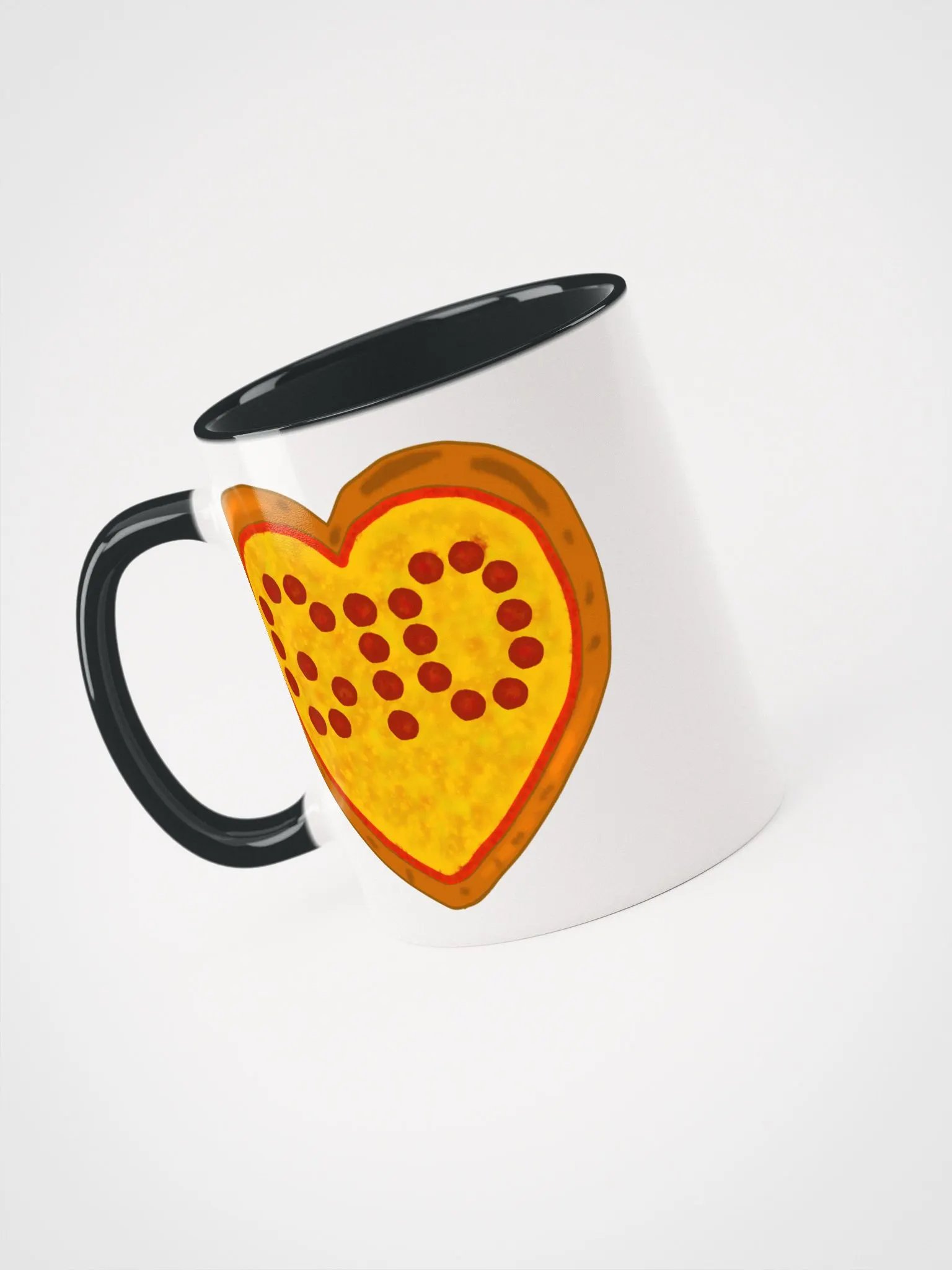 Pizza Heart Dual Color Mug product image (3)