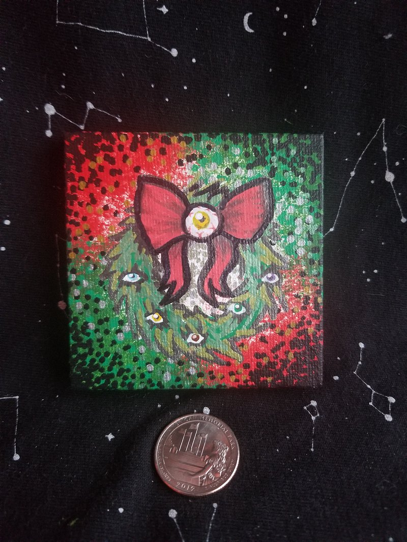 Creepy Wreath, Tiny Painting