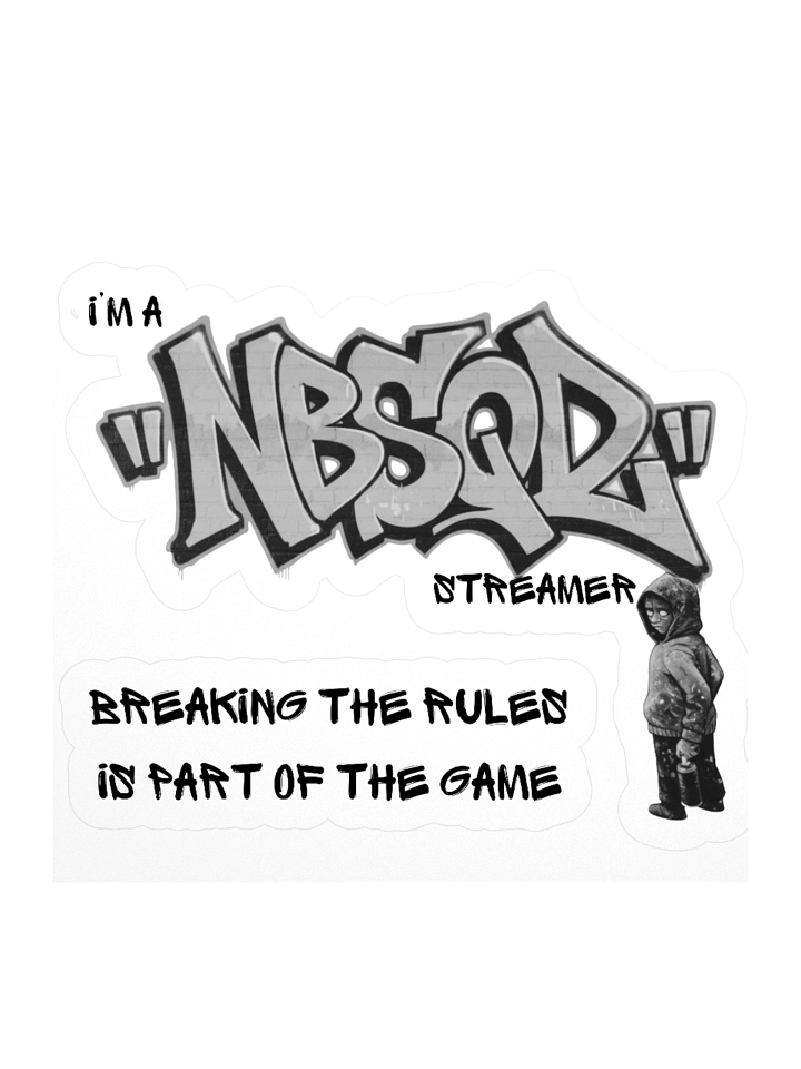Noobsquad “NBSQD Graffiti – Break The Rules, It’s Part of The Game” Stickers product image (2)