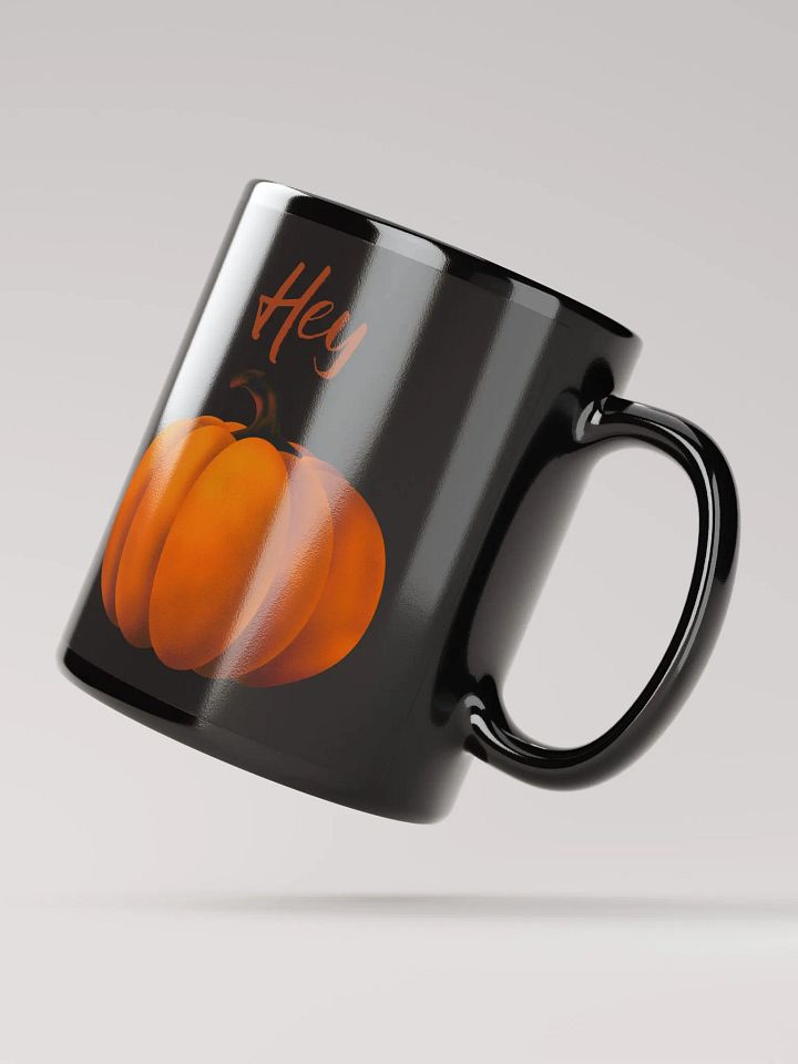Hey Pumpkin! Black Glossy Mug product image (3)