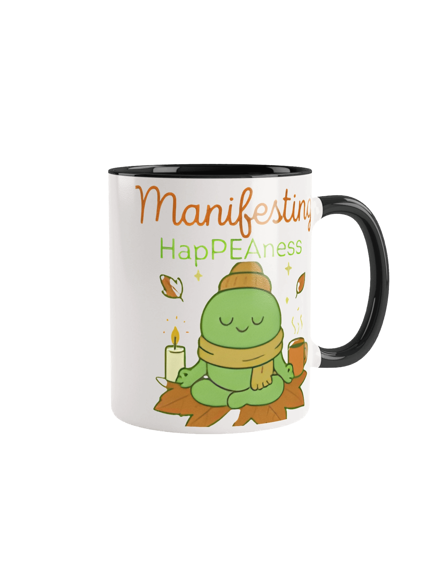 Manifesting HapPEAness Mug – Left-Handed Edition product image (1)