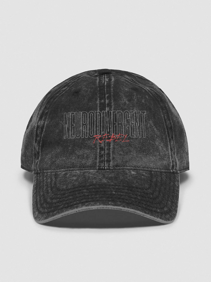 NeuroDivergent Rebel Faded Wash Ball Cap product image (1)
