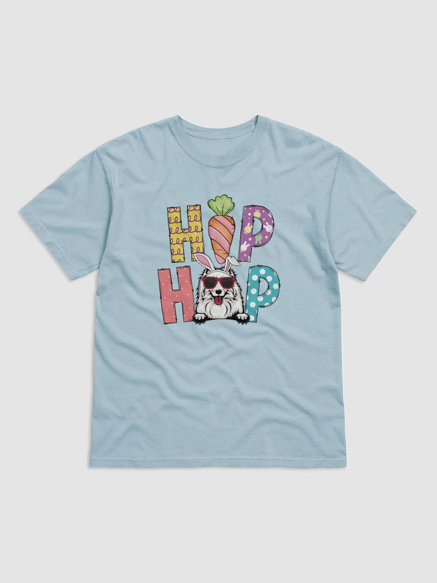 Hip Hop Easter Samoyed T-Shirt | Cute Easter Day Samoyed Wearing Bunny Ears and Sunglasses product image (7)