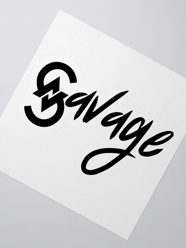 Savage Logo Sticker (Black) product image (2)