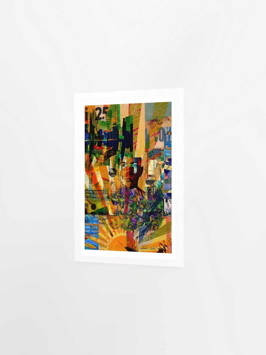 'Shine' by Edward Martin : Mixed Media Collage : Vibrant Matte Poster Print product image (3)