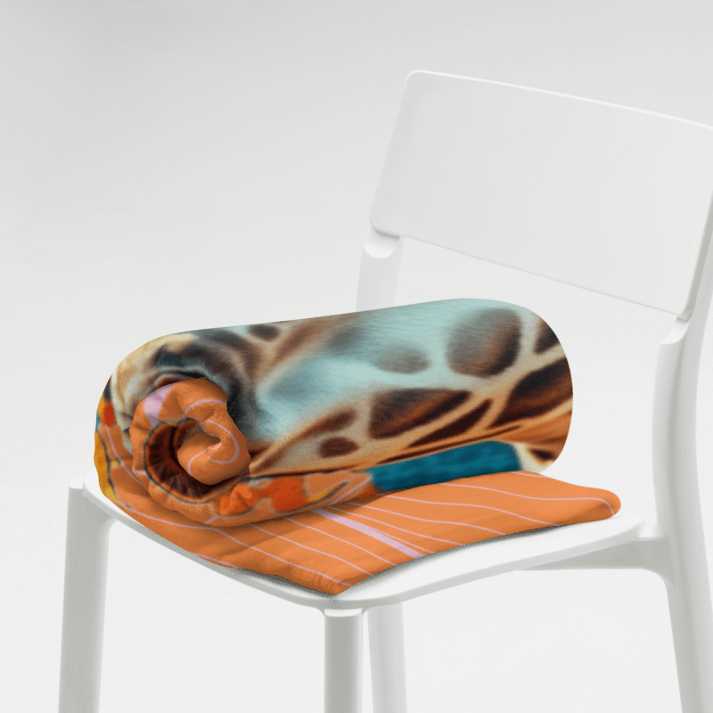 THROW BLANKET - GIRAFFE - LIFES BETTER WITH A HIGHER PERSPECTIVE product image (5)