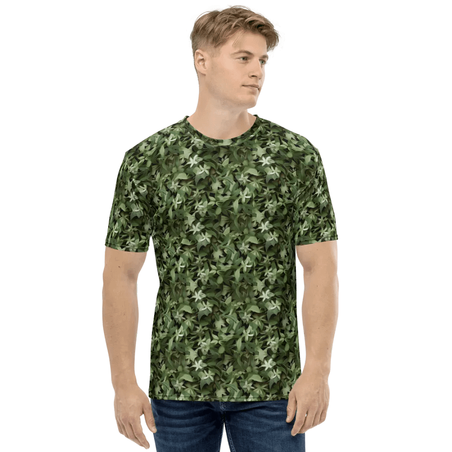 DARK GREEN CAMO PATTERN T-SHIRT product image (1)
