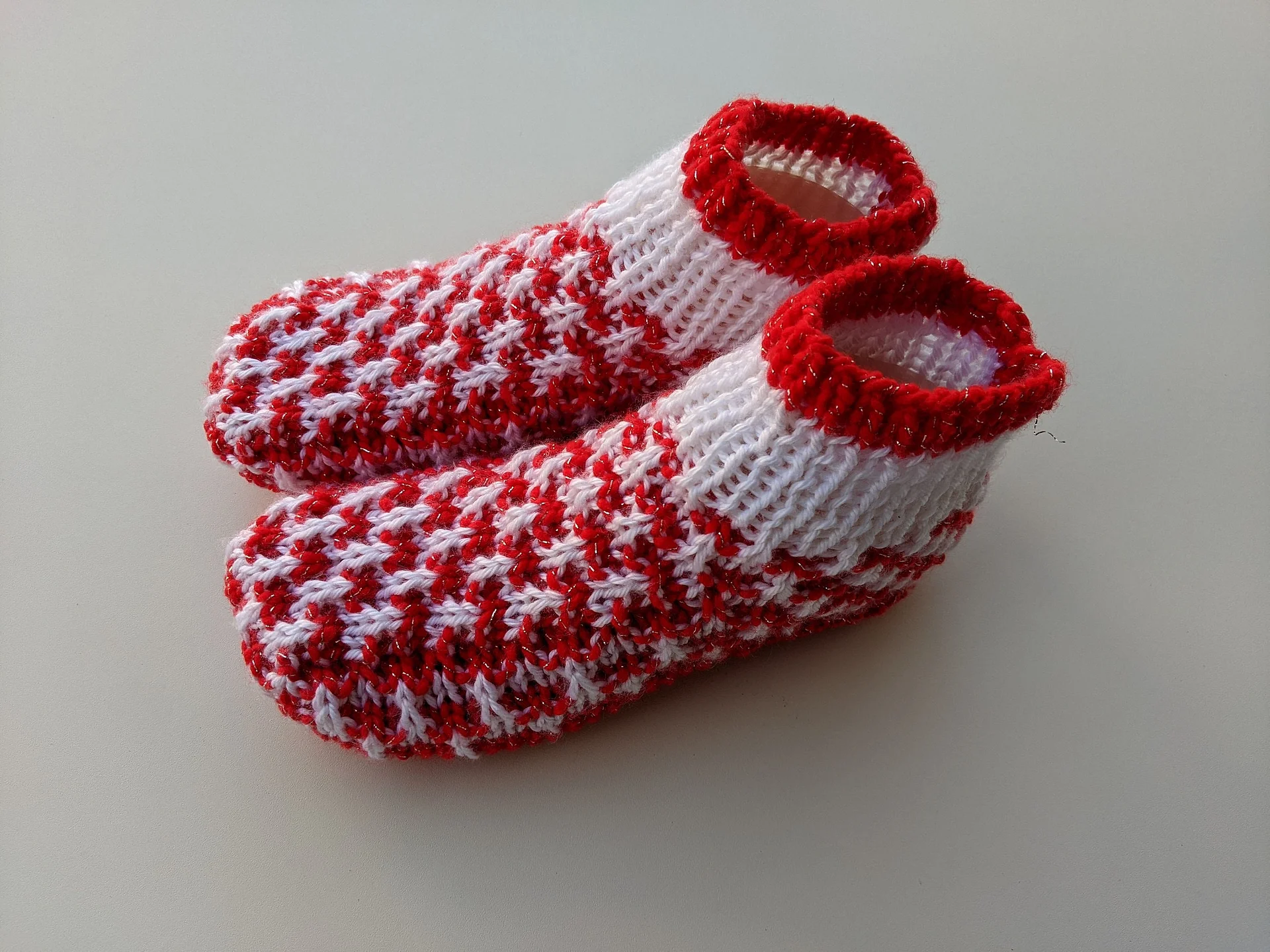 Christmas Knit Slipper Socks Pattern product image (3)