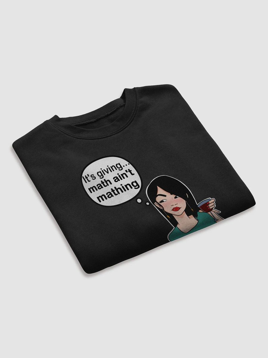 Math Ain't Mathing - CROP sweatshirt, raw hem product image (9)