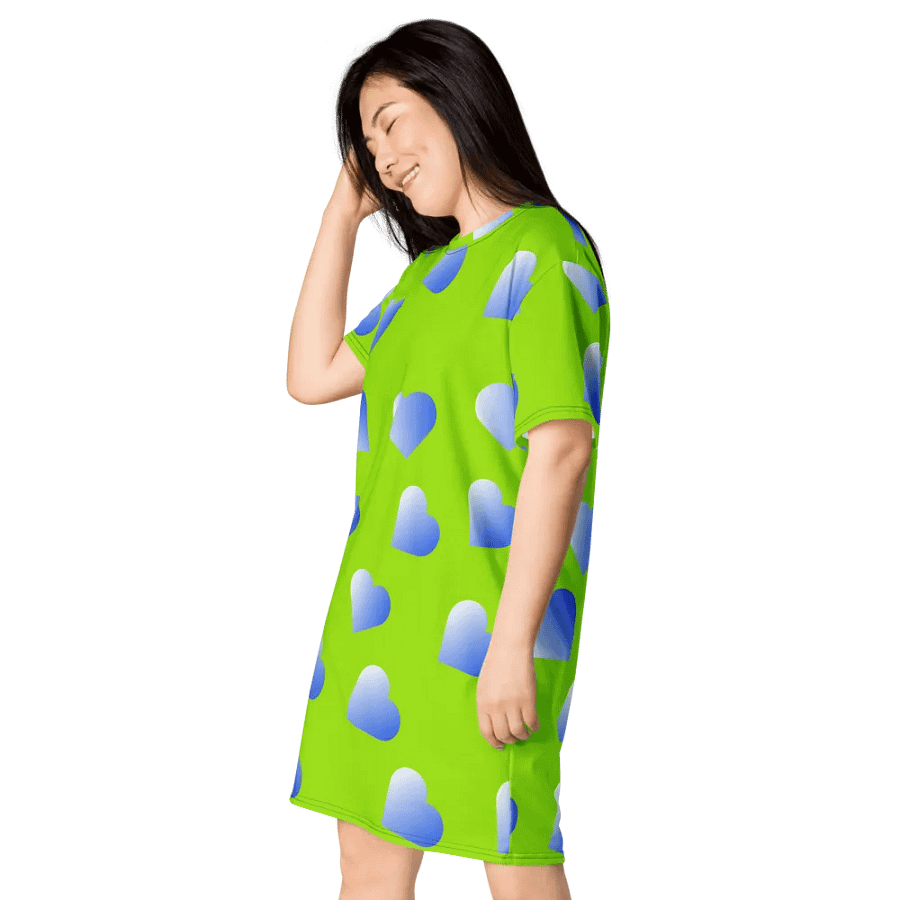 Love Pattern 2 Women's T Shirt Dress product image (6)