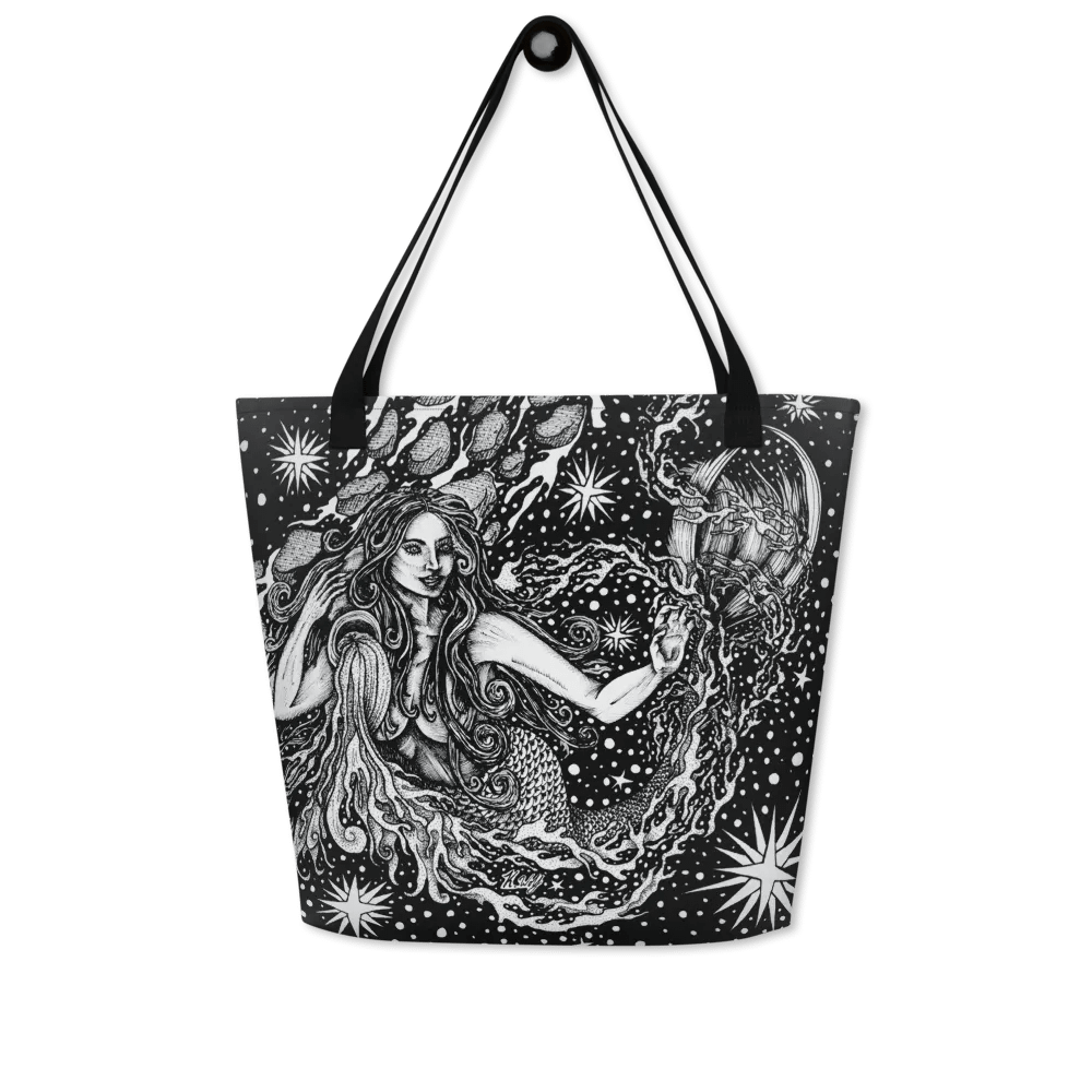 Aquarius Zodiac All Over Print Tote Bag product image (4)