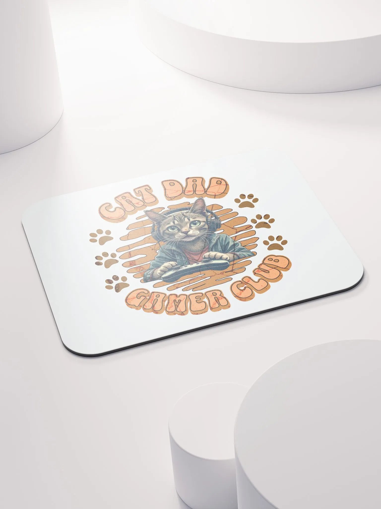 Cat Dad Gamer Club Mouse Pad product image (4)