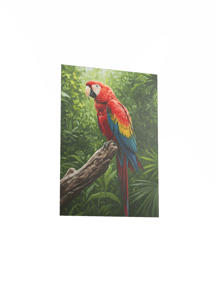 Scarlet Macaw Oil Painting Poster product image (32)