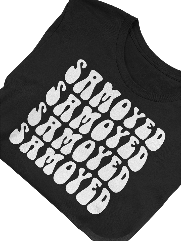 Samoyed Dog Retro Wavy 70's Style Inspired T-Shirt product image (1)