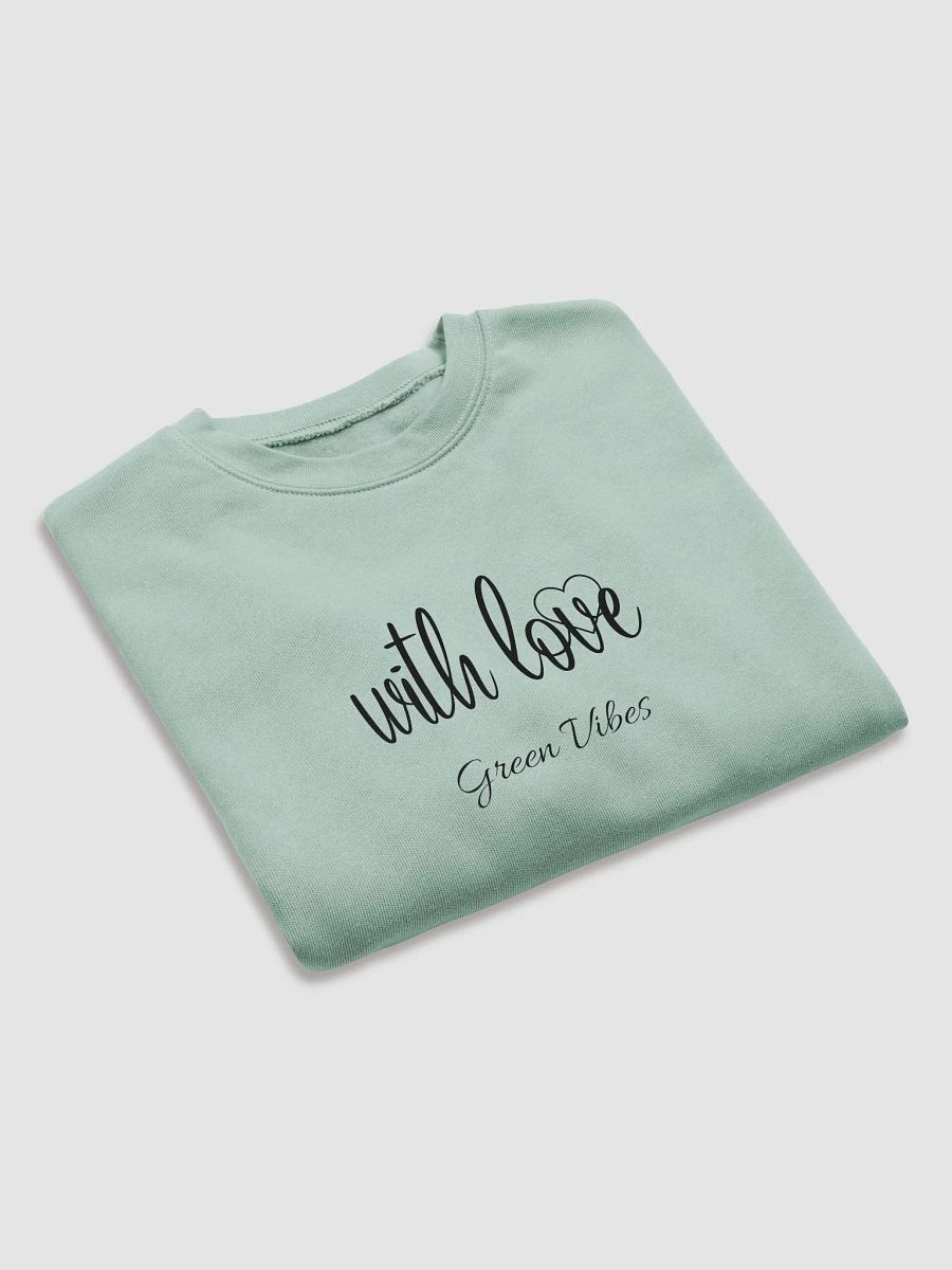 With love Green Vibes Cozy Comfort Women's Crop Sweatshirt product image (7)