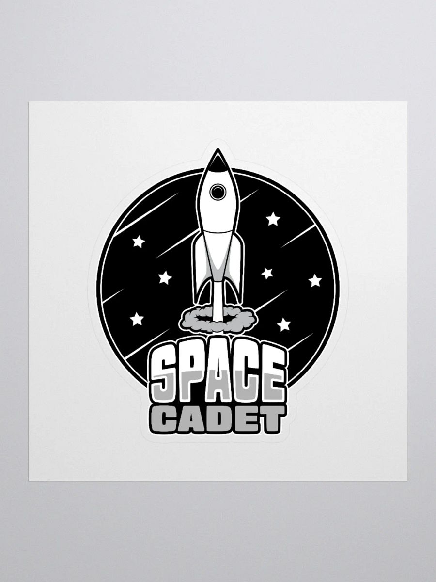 Space Cadet Retro Rocket Sticker product image (3)