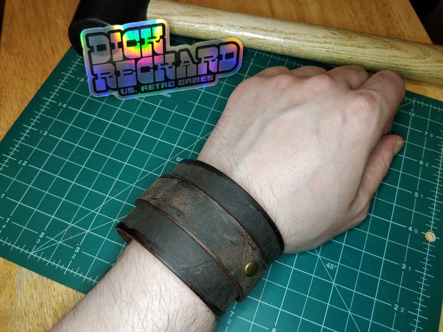 Brown 1 Band Leather Cuff 0A product image (5)