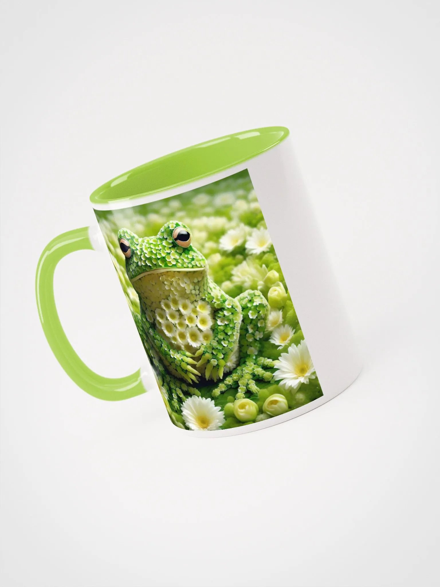 Green Flower Frog Mug product image (3)