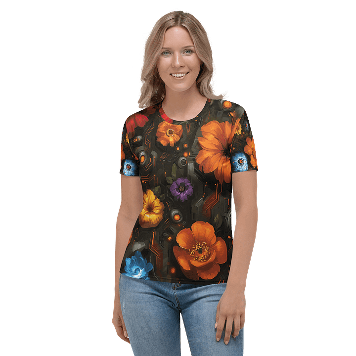 Floral Override – Botanical Circuitry T-Shirt product image (1)