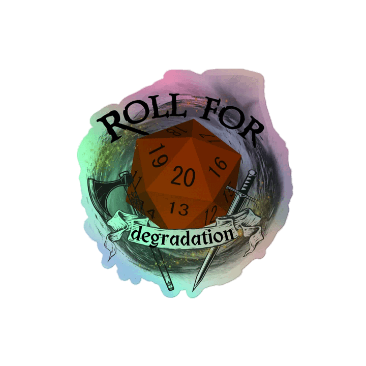 Roll for Degradation hologram sticker product image (2)