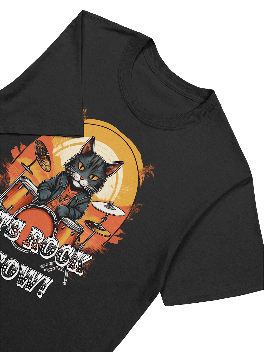 Rockin' Cat Drummer T-Shirt product image (3)