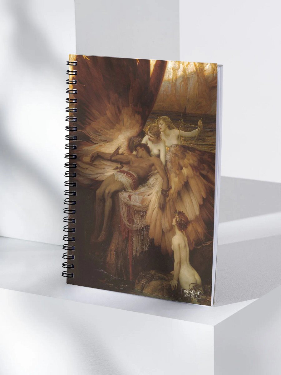 ''The Lament for Icarus'' by Herbert James Draper Spiral Notebook product image (4)