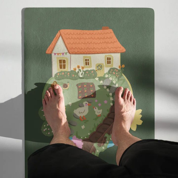 Cottage Garden Dream \ yoga mat (forest) (US) product image (1)