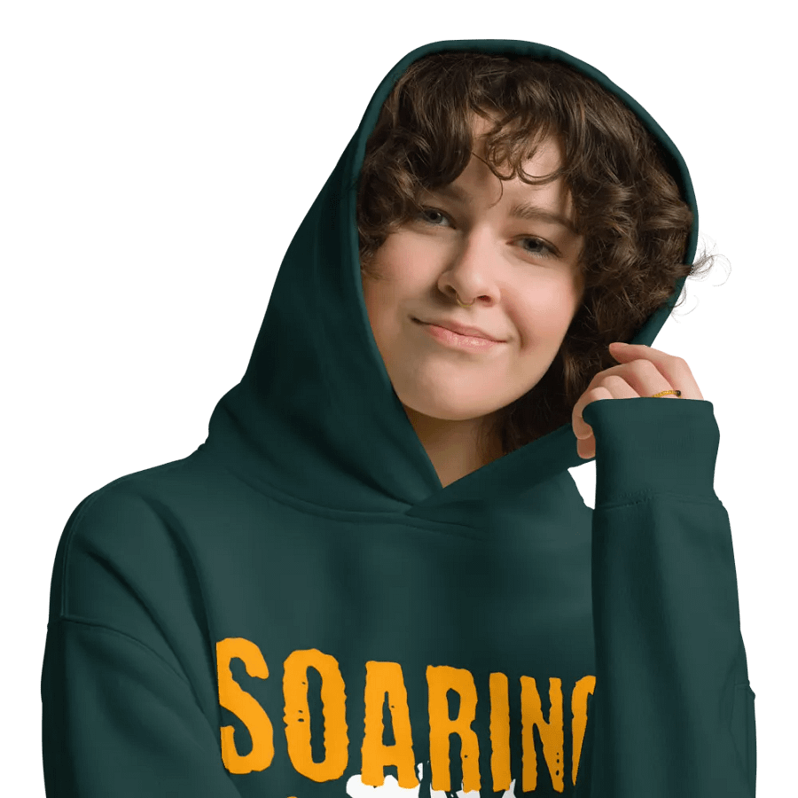 Soaring with courage unisex hoodie product image (9)