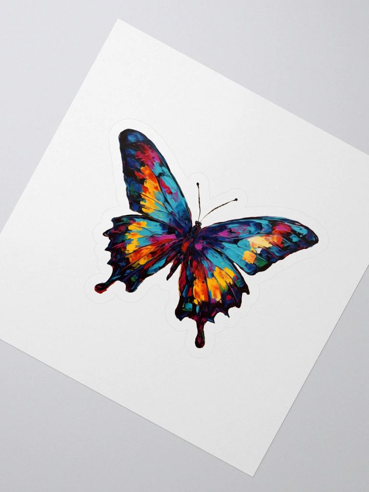 Vibrant Butterfly Kiss Cut Sticker product image (2)