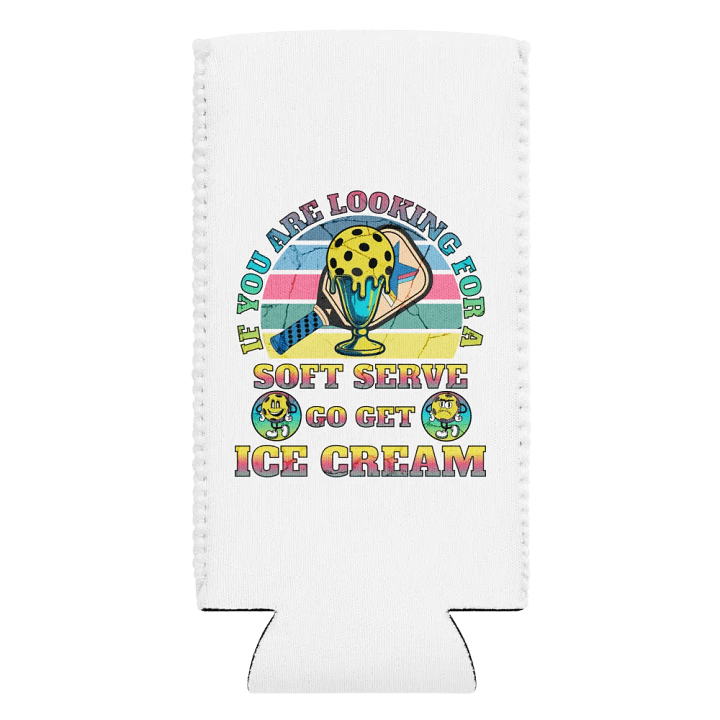 Soft Serve Go Get Ice Cream Pickleball Trophy Treat Can Cooler product image (2)