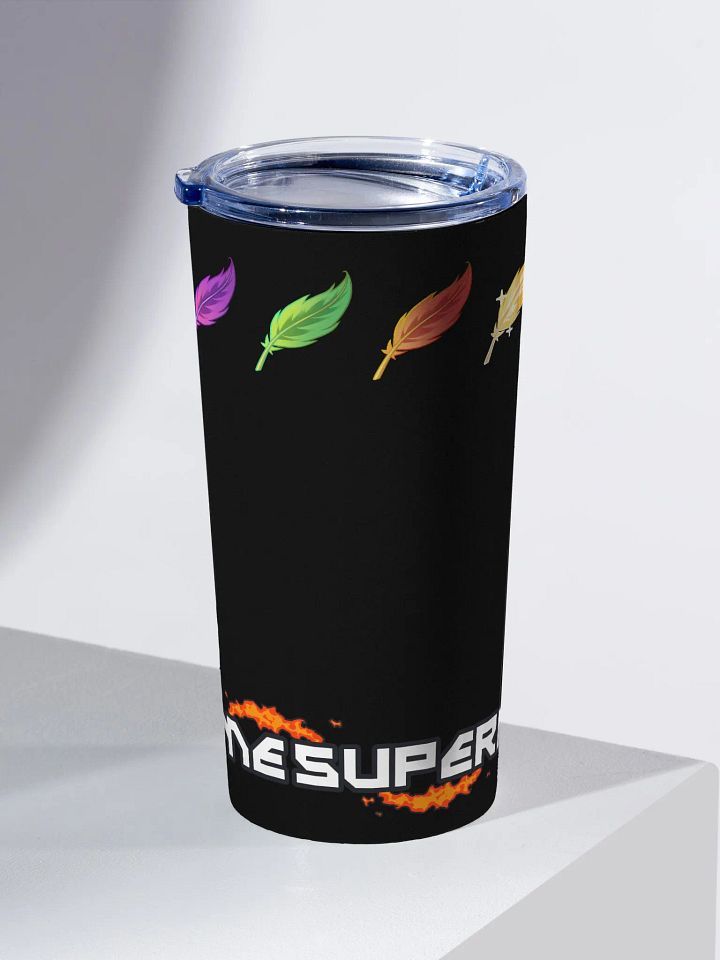 Feathers & Nameplate 20z Stainless Steel Tumbler (Black) product image (1)