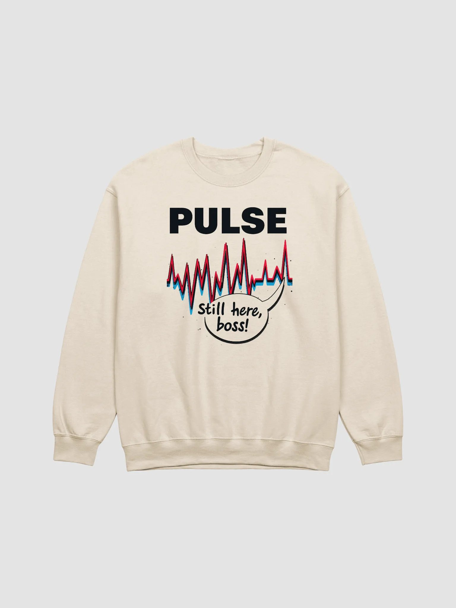 PULSE EKG Speech Bubble Crewneck Sweatshirt product image (2)