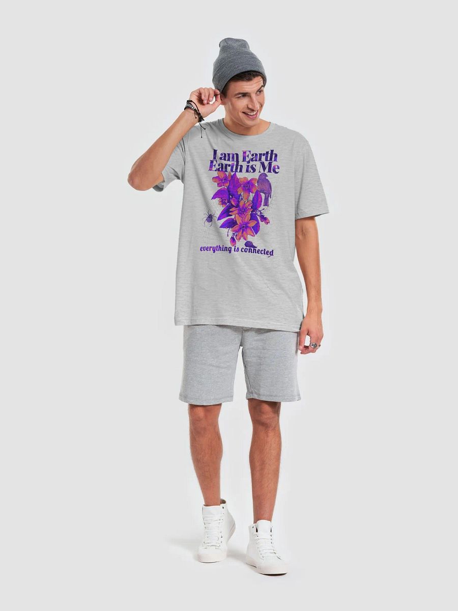 Unisex I am Earth, Earth is Me - Everything is Connected Decolonisation Tee - Neon Brights Puawananga Bird and Kauri Snail remix product image (69)