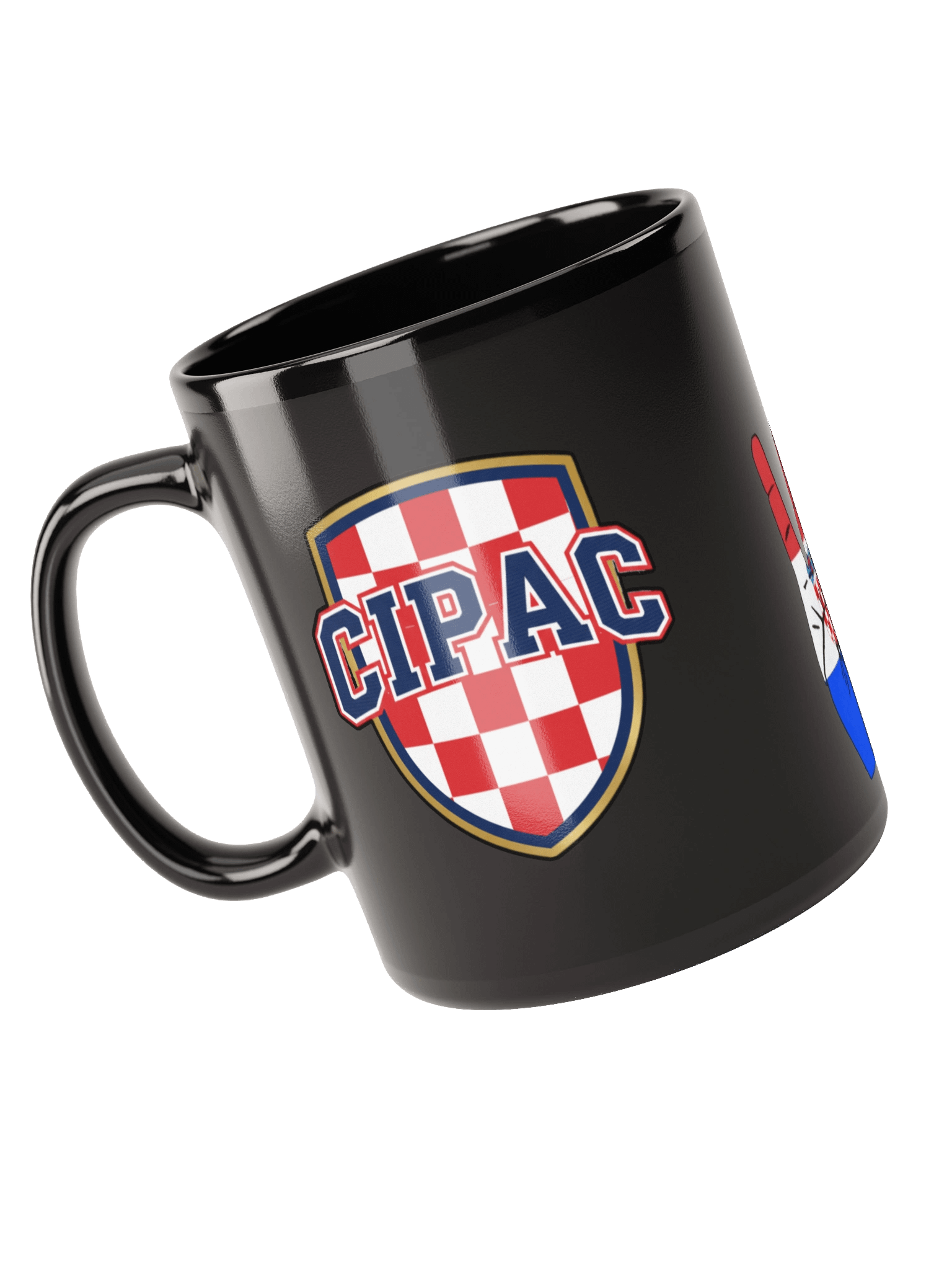 Checkered Peace Black Mug product image (6)