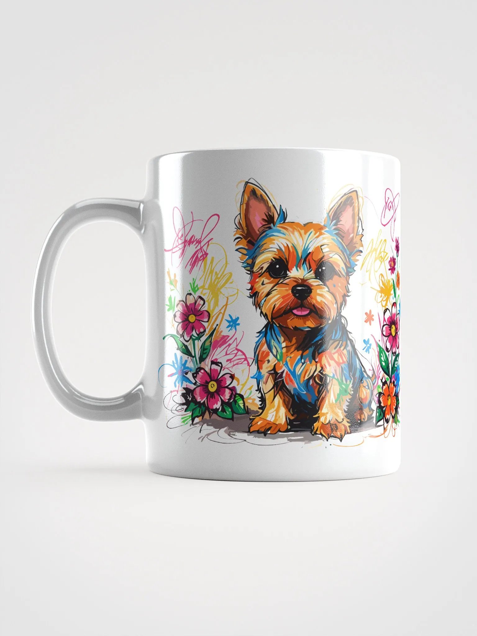 Scribbles Yorkshire Terrier 10 , Mug product image (12)