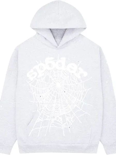 Sp5der OG Web Hoodie Heather Grey product image (1)