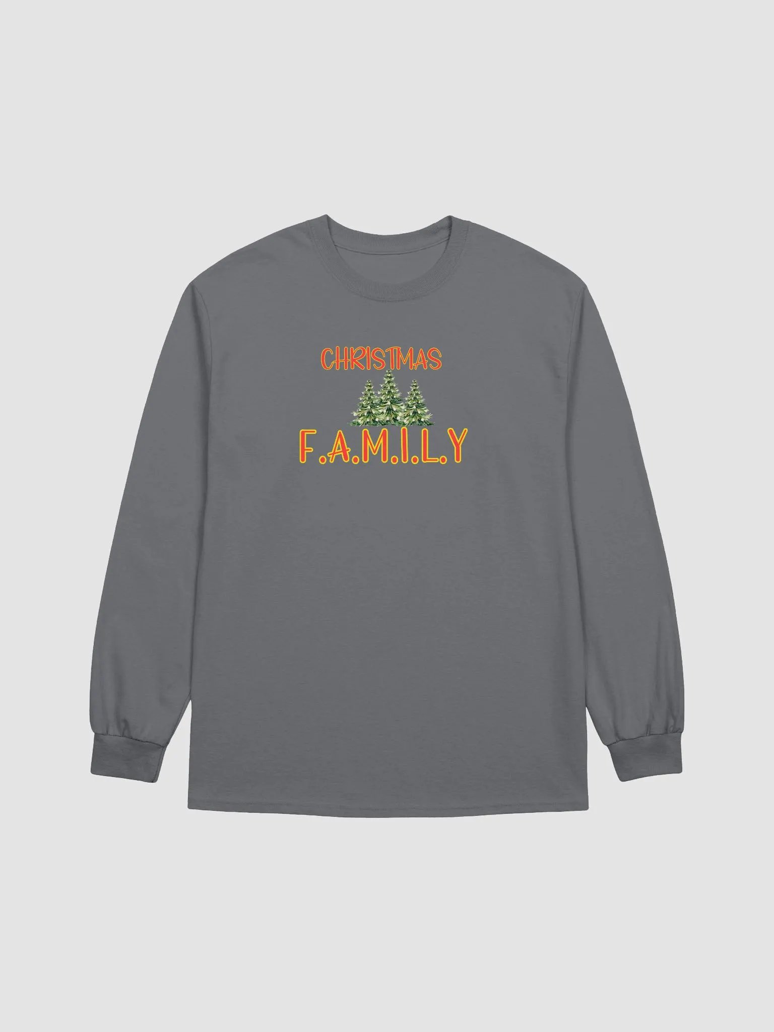 Festive Family Christmas Trees Long Sleeve Tee product image (38)