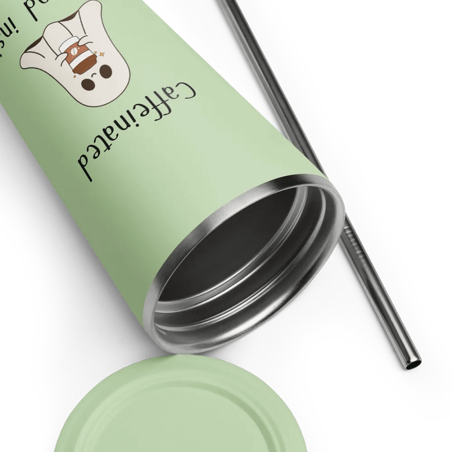 Caffeinated But Dead Inside Tumbler with Straw product image (97)