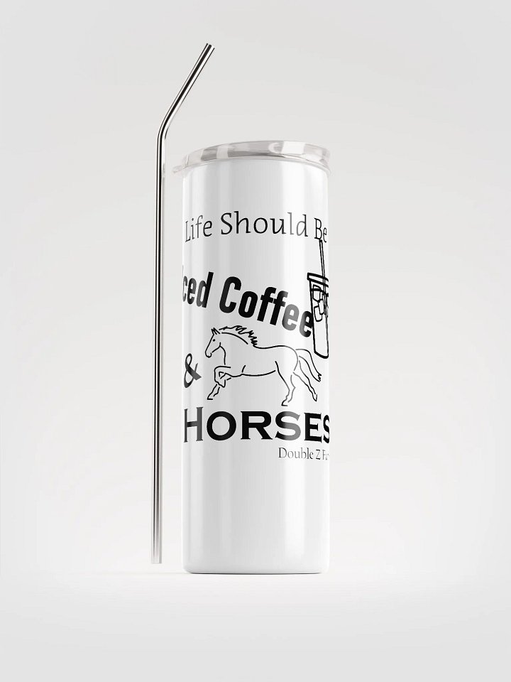 Iced Coffee and Horses Insulated Tumbler product image (1)