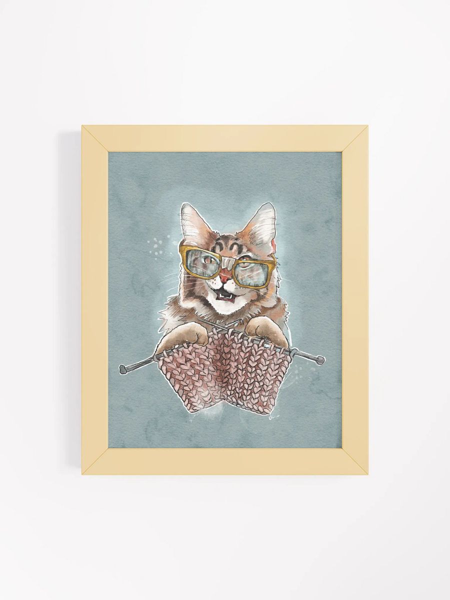 Cat Knitting with Glasses product image (21)